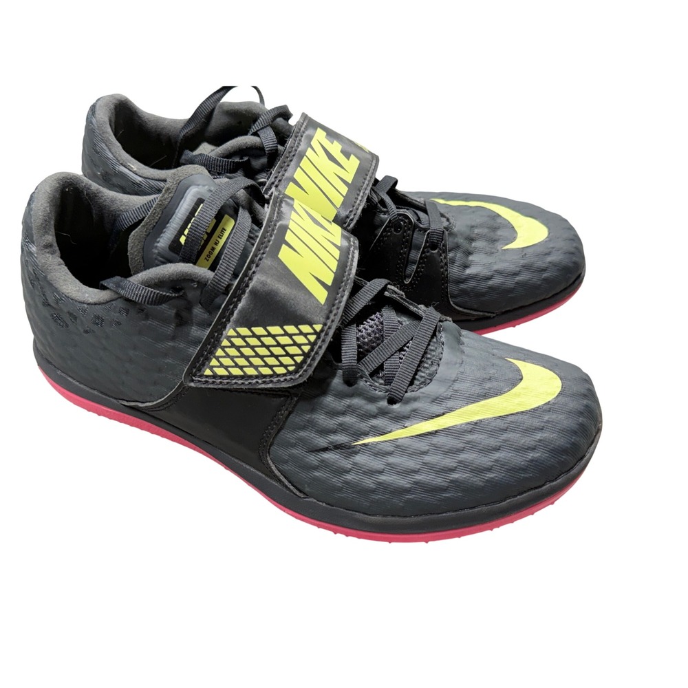 Nike Zoom HJ Elite High Jump Spikes Black Volt Pink 806561-003 Womens 7